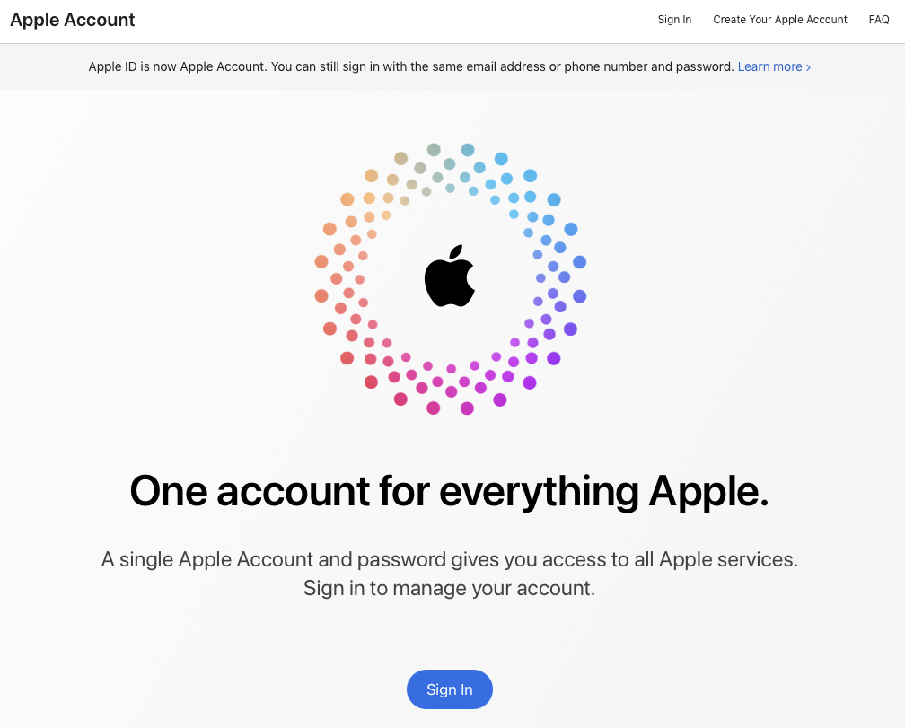 Apple ID is no more, long live Apple Account
